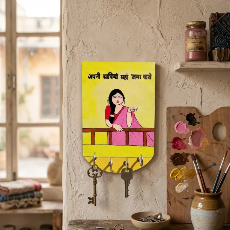 Handmade Wooden Key Holder for Wall